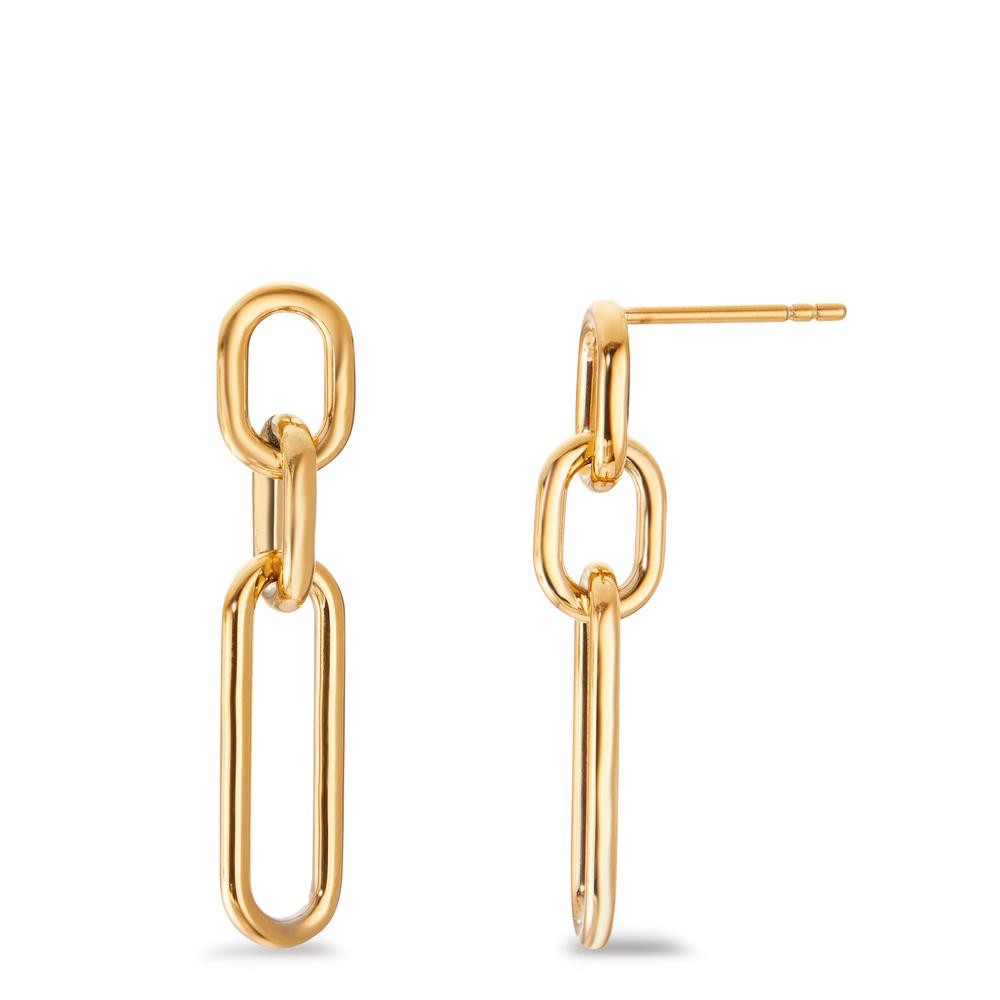Ohrhänger Elegante Damen Ohrhänger aus hochwertigem Edelstahl in trendiger Ketten-Optik. Die goldfarbene Beschichtung verleiht einen edlen Glanz, der jedem Outfit das gewisse Etwas gibt. Leicht, langlebig und hautverträglich – perfekt für jeden Anlass. Ein Must-Have für stilbewusste Frauen!