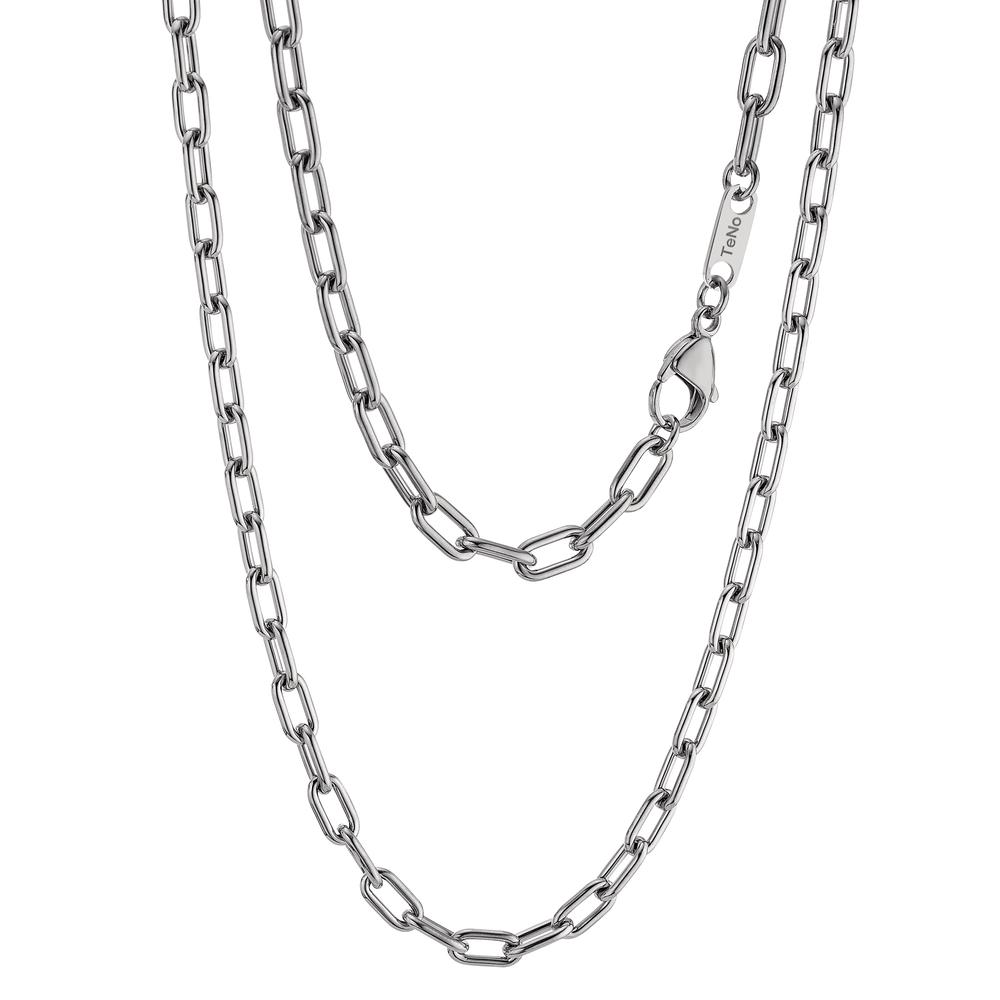 Halskette Für alle Looks ohne Stylingregeln: Die TeNo Kette Expose P50 Silver ist eine dezente, aber besondere Unisex-Kette aus glänzendem Edelstahl. Die zeitlose Form der Kettenglieder vereint Tradition und Moderne, Femininität wie Maskulinität in kompromissloser Qualität. 