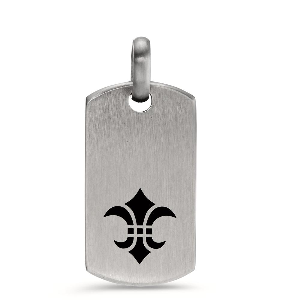Anhänger Moderner Herrenanhänger aus hochwertigem Edelstahl mit stilvoller Liliengravur. Das robuste Material garantiert Langlebigkeit und einen edlen Look, perfekt für den Alltag oder besondere Anlässe. Ein maskulines Schmuckstück, das jedem Outfit das gewisse Extra verleiht.