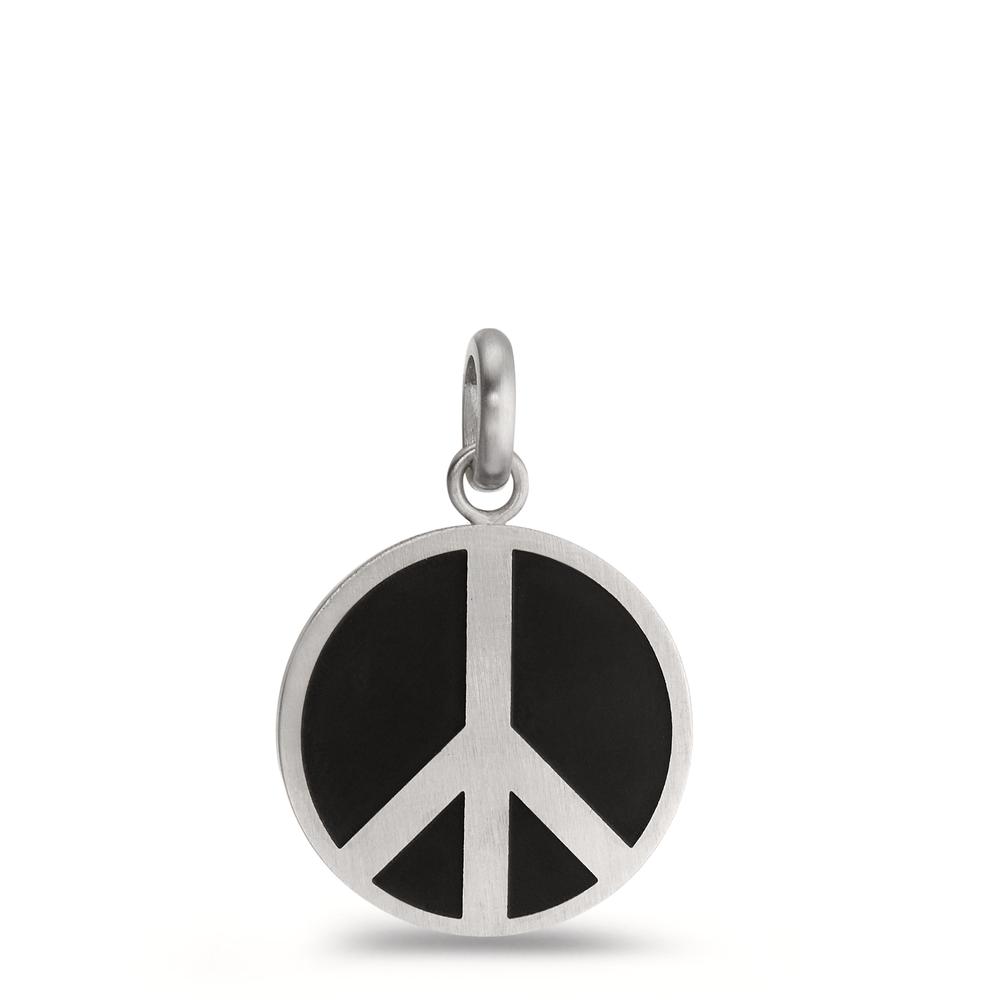 Anhänger Moderner Herrenanhänger aus hochwertigem Edelstahl mit stylischem Peace-Symbol. Das matte Silber trifft auf schwarze Akzente und verleiht dem Schmuckstück einen maskulinen, zeitlosen Charakter. Ideal für jeden Tag – ein Statement für Frieden und Stil.