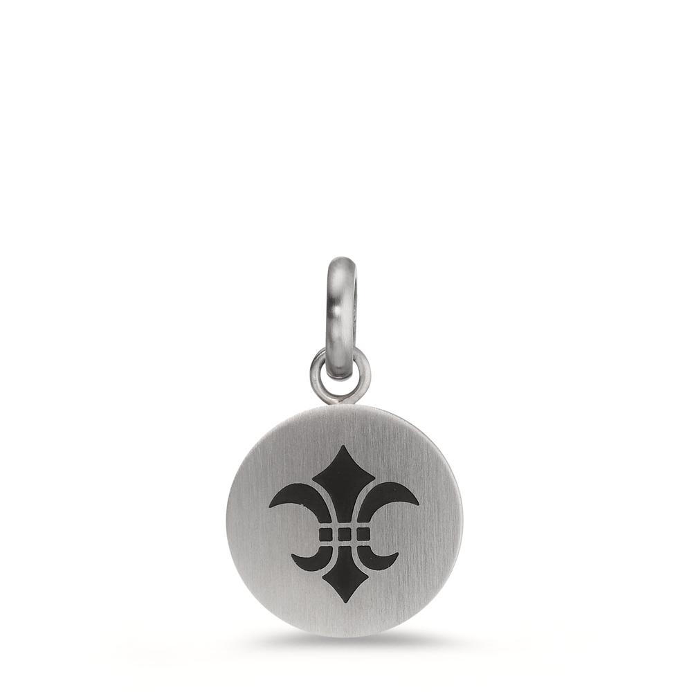Anhänger Moderner Herren-Anhänger aus hochwertigem Edelstahl mit stilisierter Liliengravur. Das runde Design wirkt maskulin und zeitlos zugleich. Ideal als Accessoire für jeden Tag, robust und langlebig. Passt perfekt zu verschiedenen Kettenformen und Outfits. Ein Statement-Schmuckstück für Männer mit Stil.