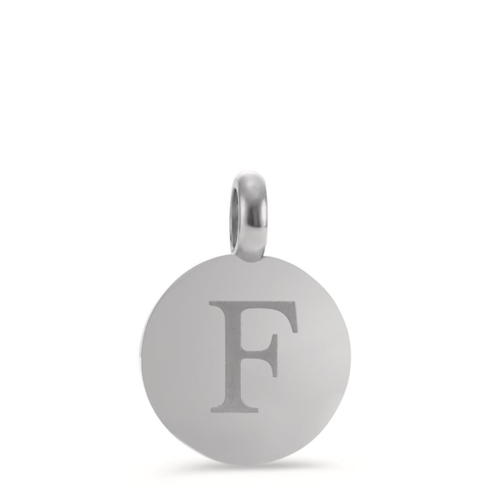 Anhänger Für ein stilvolles Schmuck Styling mit persönlichen Initialen ist dieser silberfarbene TeNo-Coin-Anhänger wie geschaffen. Ob als Geschenk für einen lieben Menschen oder für sich selbst glänzt der Anhänger mit dem Buchstaben F wunderschön an allen Ketten und Armbändern. Die massive Öse passt an alle Verschlüsse mit einem Durchmesser kleiner als 3,0 mm. 