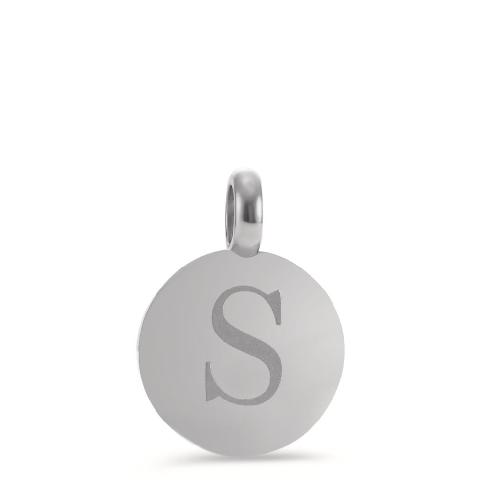 Anhänger Für ein stilvolles Schmuck Styling mit persönlichen Initialen ist dieser silberfarbene TeNo-Coin-Anhänger wie geschaffen. Ob als Geschenk für einen lieben Menschen oder für sich selbst glänzt der Anhänger mit dem Buchstaben S wunderschön an allen Ketten und Armbändern. Die massive Öse passt an alle Verschlüsse mit einem Durchmesser kleiner als 3,0 mm. 