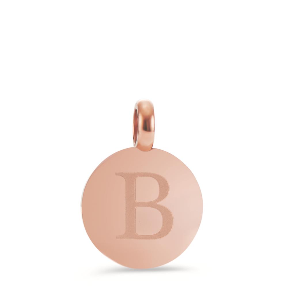 Anhänger Dieses roséfarbene B-Initialen-Coin aus Edelstahl ist besonders hübsch für eine Buchstaben-Charmkette oder einem Armband für einen oder mehreren Buchstabenanhängern. Sein Design ist zeitlos, modern und minimal und kann nach Lust und Laune mit anderen TeNo Coins stilvoll kombiniert werden. Der Aufhängering ist für alle Verschlüsse mit einem Durchmesser kleiner als 3,0 mm geeignet. 