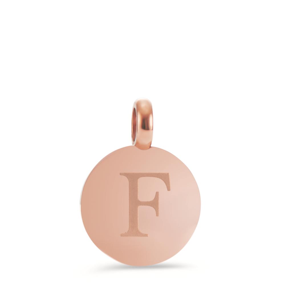 Anhänger Für ein stilvolles Schmuck Styling mit persönlichen Initialen ist dieser roséfarbene TeNo-Coin-Anhänger wie geschaffen. Ob als Geschenk für einen lieben Menschen oder für sich selbst glänzt der Anhänger mit dem Buchstaben F wunderschön an allen Ketten und Armbändern. Die massive Öse passt an alle Verschlüsse mit einem Durchmesser kleiner als 3,0 mm. 