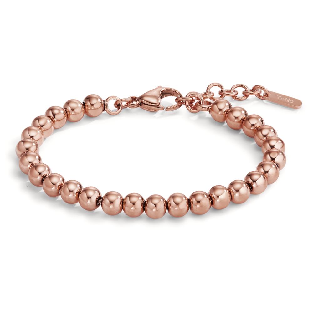 Armband Dieses Damenarmband aus hochwertigem Edelstahl besticht durch sein elegantes Design mit glänzenden, rosévergoldeten Kugeln. Leicht und komfortabel zu tragen, ist es das perfekte Accessoire für jeden Anlass und unterstreicht stilvoll Ihre Persönlichkeit.