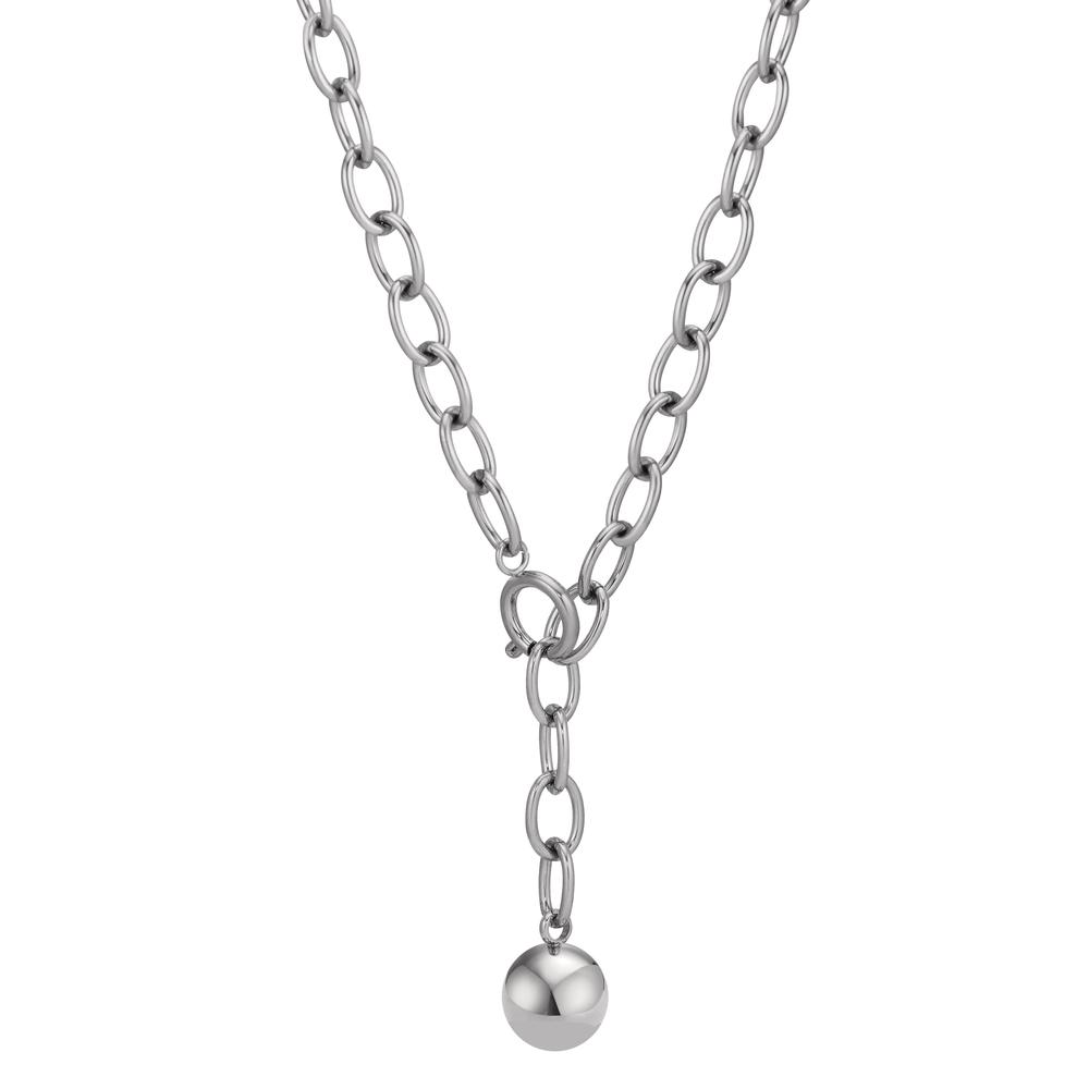 Collier Dieses elegante Damen-Collier aus Edelstahl besticht durch sein modernes Design mit großen Gliedern und einer glänzenden Kugel als Anhänger. Robustes Material sorgt für Langlebigkeit und Hautfreundlichkeit. Ein stilvolles Accessoire für jeden Anlass!