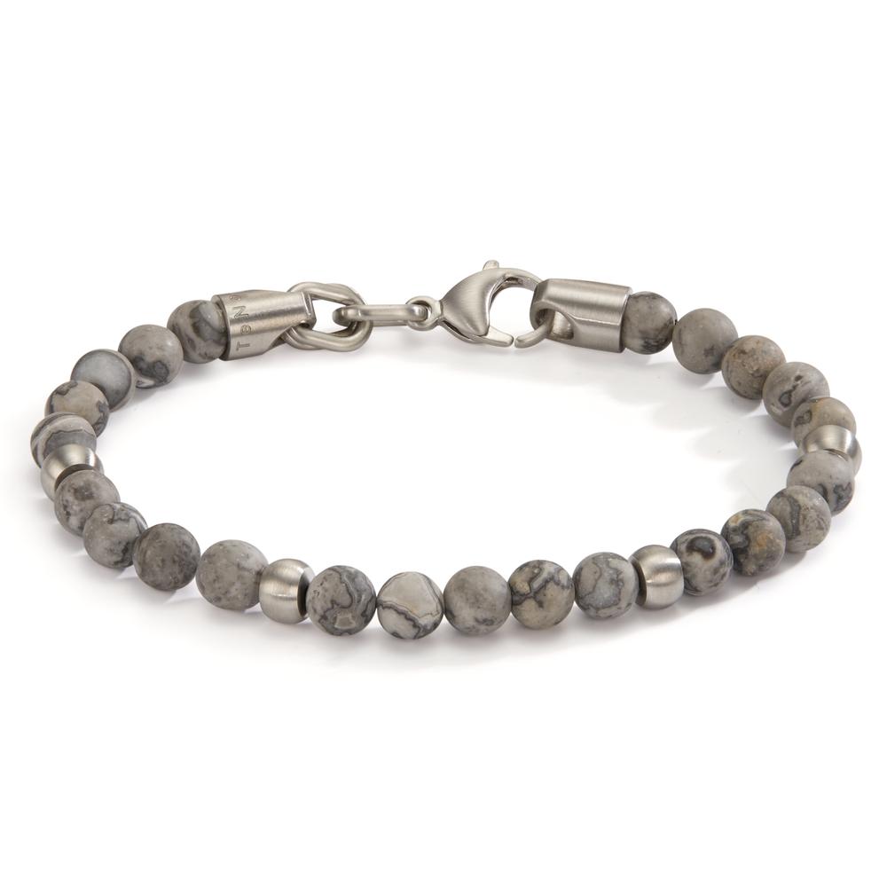 Armband Dieses elegante Damenarmband kombiniert natürliche Jaspis-Perlen mit robustem Edelstahl. Das zeitlose Design und die hochwertige Verarbeitung machen es zum perfekten Accessoire für jeden Anlass. Ein stilvoller Begleiter für Damen, die Wert auf Qualität und Ästhetik legen.
