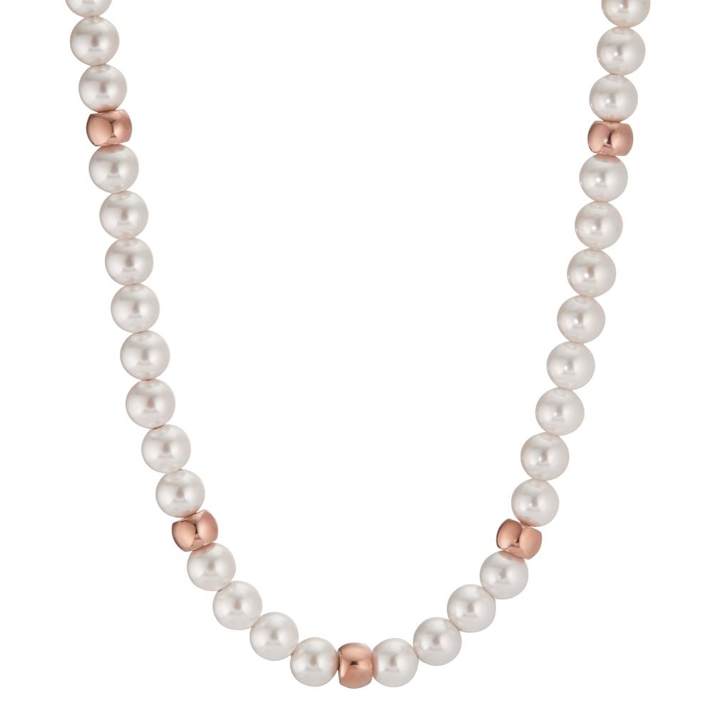 Collier Elegantes Damen-Collier aus hochwertigem Edelstahl, verziert mit edlen Muschelperlen und feinen roségoldfarbenen Akzenten. Dieses zeitlose Schmuckstück verleiht jedem Outfit einen stilvollen und femininen Glanz – perfekt für besondere Anlässe oder den Alltag.