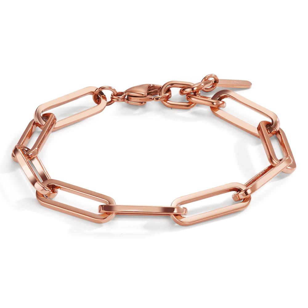 Armband Elegantes Damen Armband aus hochwertigem Edelstahl mit roségoldener Beschichtung. Die modernen, länglichen Glieder verleihen dem Schmuckstück eine stilvolle und zeitgemäße Optik. Perfekt für jeden Anlass – robust, langlebig und ein echter Blickfang am Handgelenk.