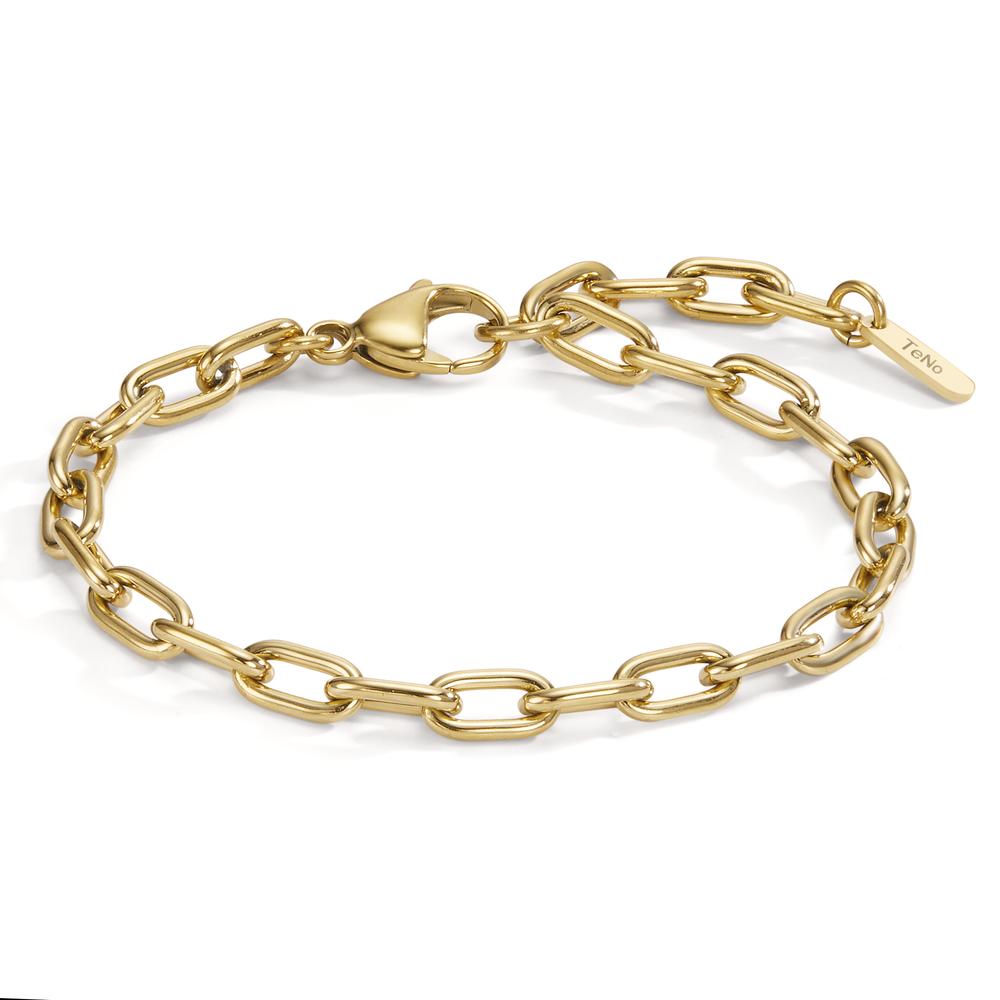 Armband Elegantes Damen Armband aus hochwertigem Edelstahl mit goldfarbener Beschichtung. Das zeitlose Design mit ovalen Gliedern macht es zum perfekten Accessoire für jeden Anlass. Robust, langlebig und hautfreundlich – ein stilvoller Begleiter für Ihren Alltag oder besondere Momente.
