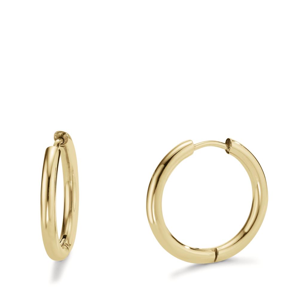 Klappcreolen Elegante Damen Klappcreolen aus hochwertigem Edelstahl mit goldfarbener Oberfläche. Zeitloses Design, leicht und angenehm zu tragen. Perfekt für jeden Anlass, verleiht jedem Outfit einen modernen, stilvollen Akzent. Robust, langlebig und hautfreundlich.