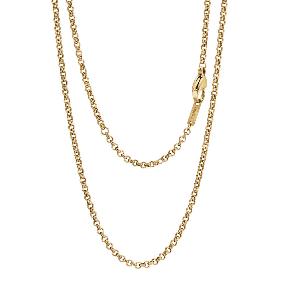 Halskette Elegante Halskette aus hochwertigem Edelstahl mit goldfarbener Beschichtung. Zeitloses Design, das sich vielseitig kombinieren lässt und dank robustem Material langlebig ist. Perfektes Accessoire für jeden Anlass – stilvoll, widerstandsfähig und hautfreundlich.